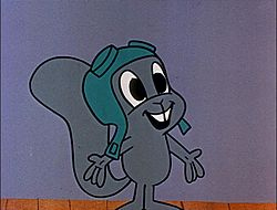 Okay, I guess I do have a picture of Rocky J. Squirrel now that I've created this post.
